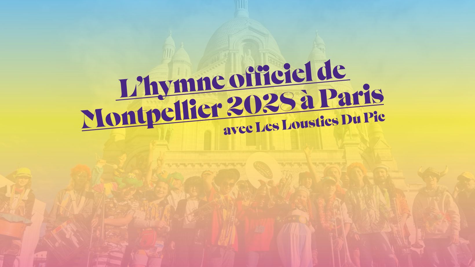 Les Loustic du Pic played the official Montpellier 2028 anthem in Paris!